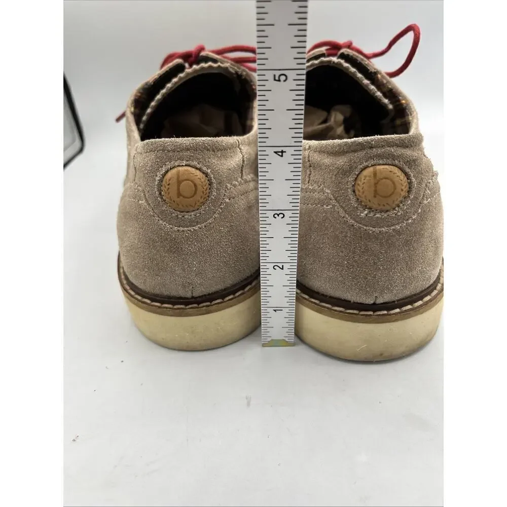 Bugatti Men's EU 46 US 13 Tan Suede Derby Lace-Up Shoes Comfort Classic